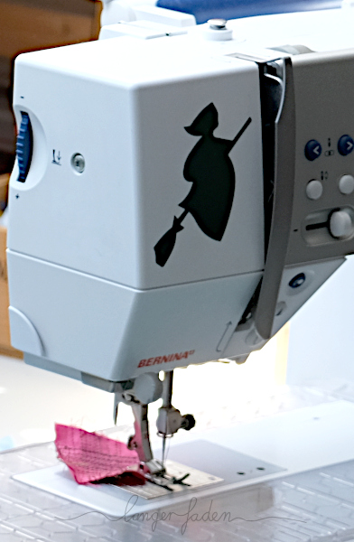 hexenaufkleber naehmaschine